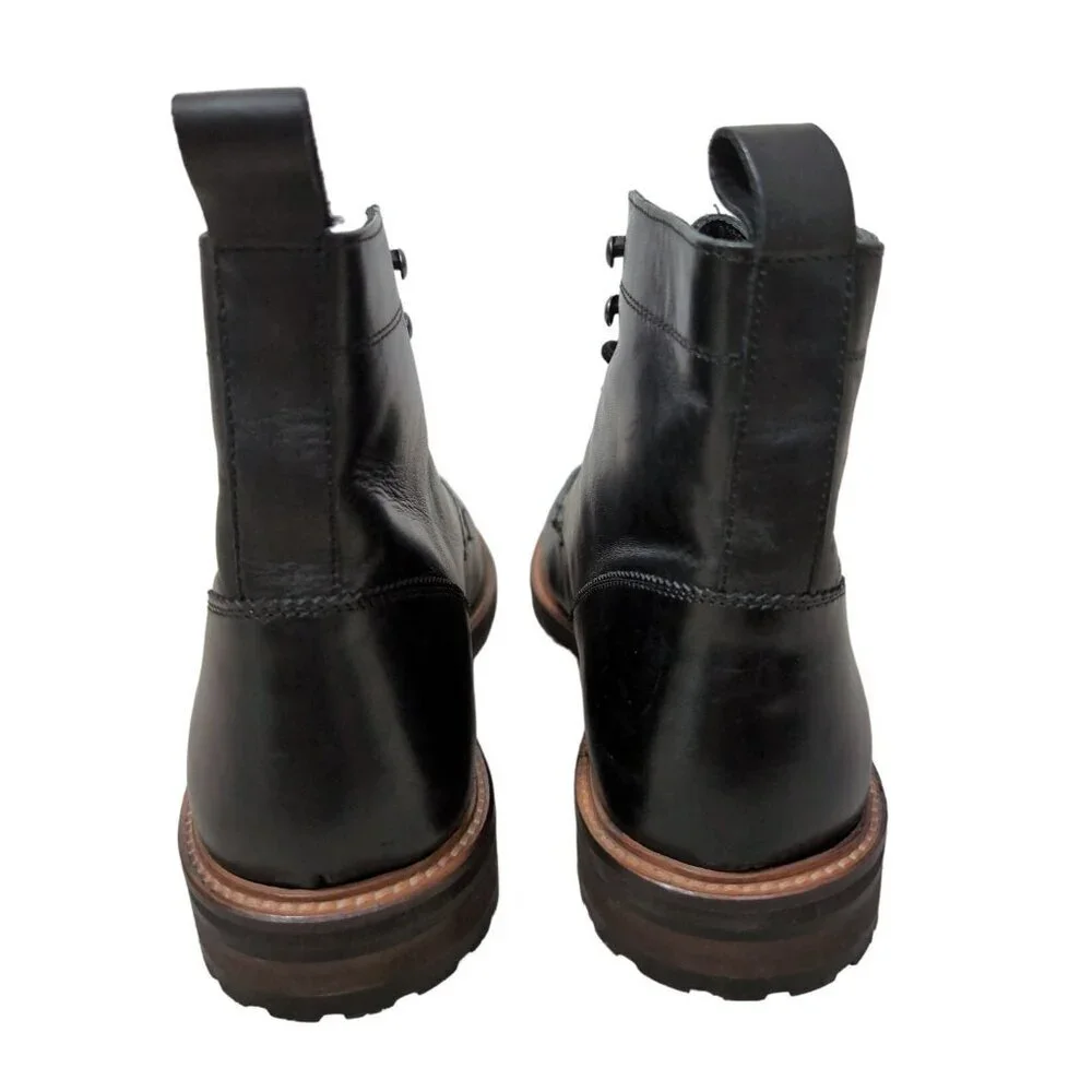 Express‎ Hiker Chukka Boot Mens 9 Black Leather Lace Up City Casual Modern